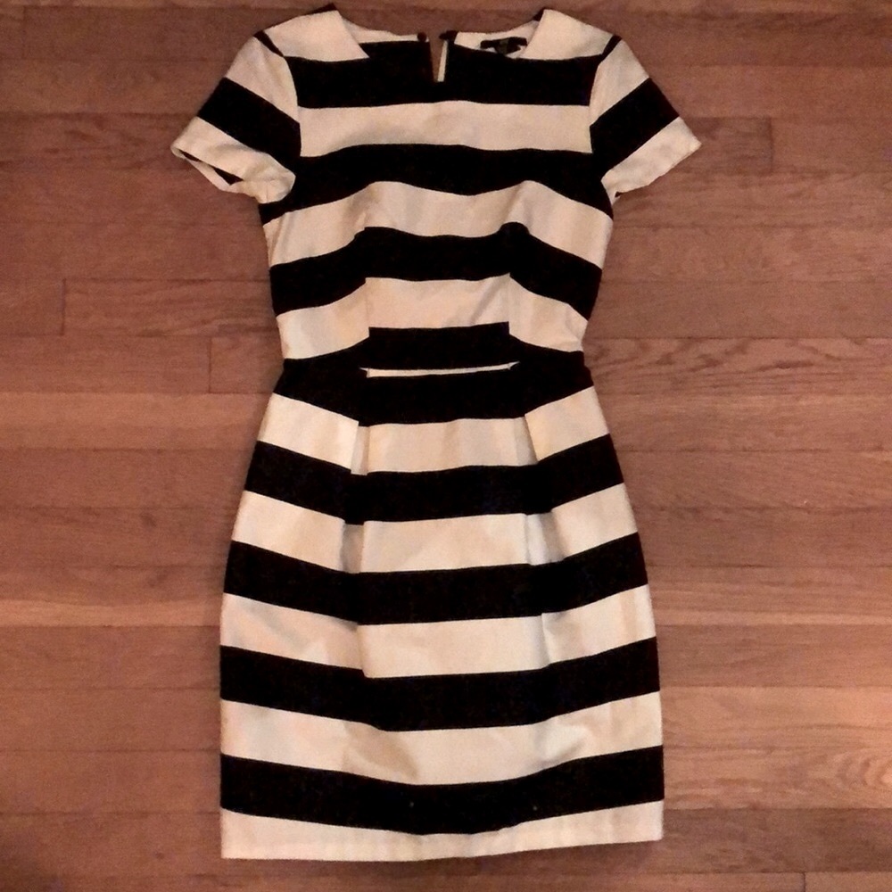 H&M Black & White Stripe Dress